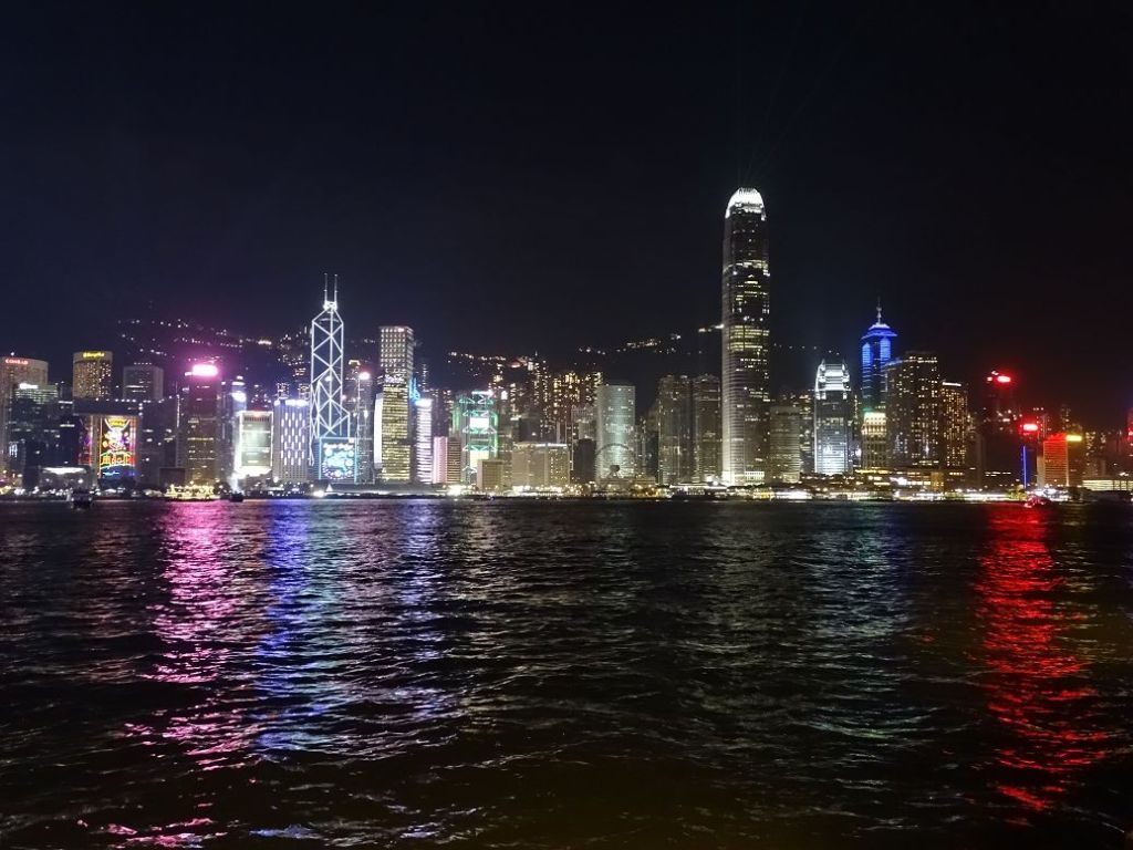 Lichtermeer, Hongkong bei Nacht, China