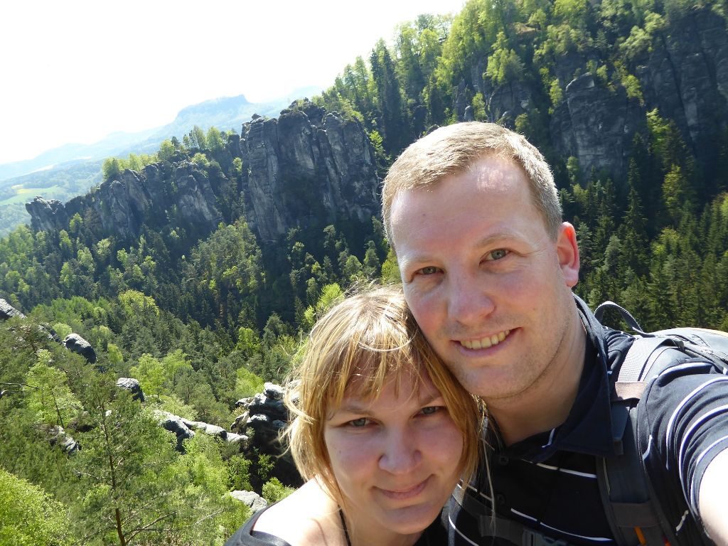 Wehlgrundaussicht Sächsische Schweiz Andi und Janine