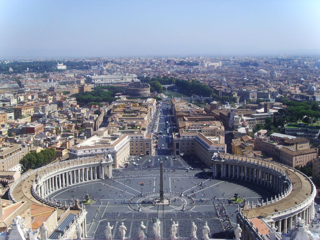 Blick auf den Vatikansplatz
